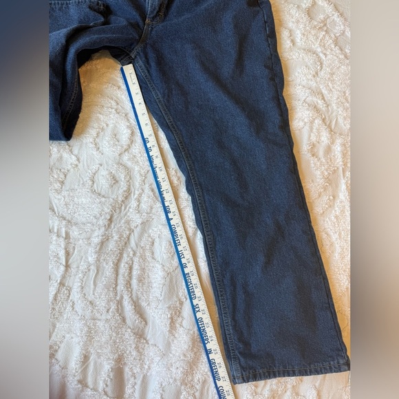 Cabela's Casual High Rise Flannel Lined Size 16 S Blue Jeans - Picture 9 of 9